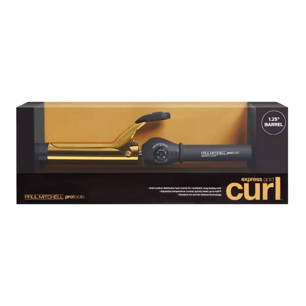 Express Gold Curl Titanium Spring Curling Iron - Image 4